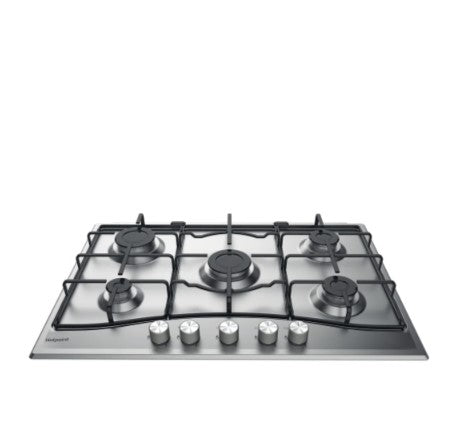 Hotpoint Gas Hob - Stainless Steel 75cm 5 Burner